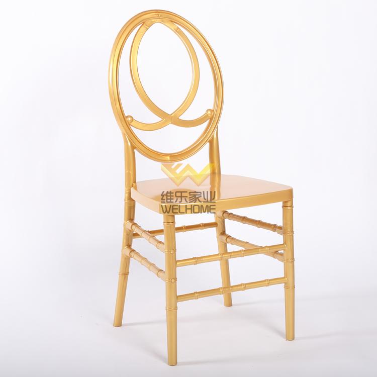 Golden resin phoenix chair supplier